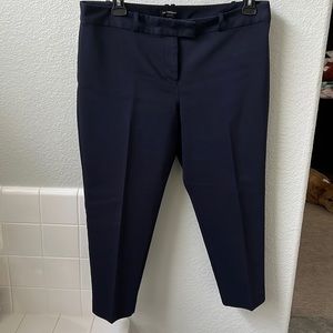 Liz Claiborne Navy Straight-Leg Pants